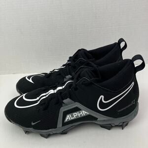 Nike Mens Sz 8 Alpha Menace 3 Shark LOW Football Cleats Black